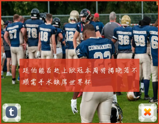廷伯能否赶上欧冠本周将揭晓若不顺需手术缺席世界杯